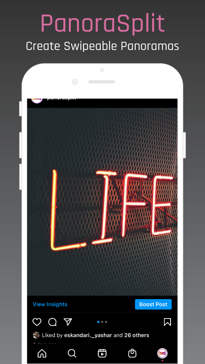 PanoraSplit for Instagram