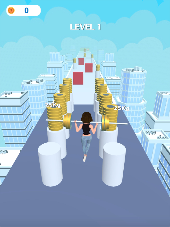 Weight Runner Muscle Race 3D