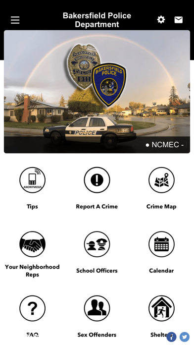 Bakersfield Police Department Screenshot