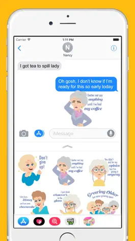 Game screenshot Golden Girls Promo Stickers apk