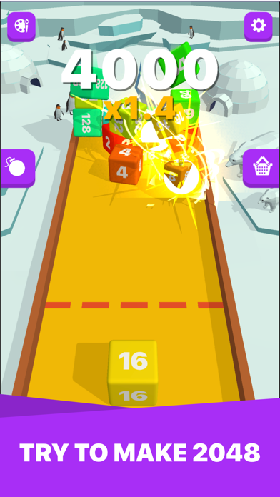 Screenshot #1 pour Cube Merge 2048 Challenge