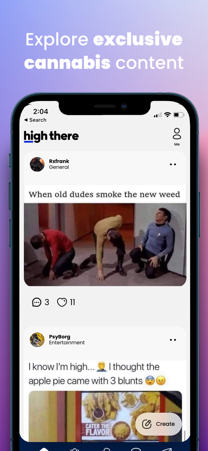High There Weed  Friends App