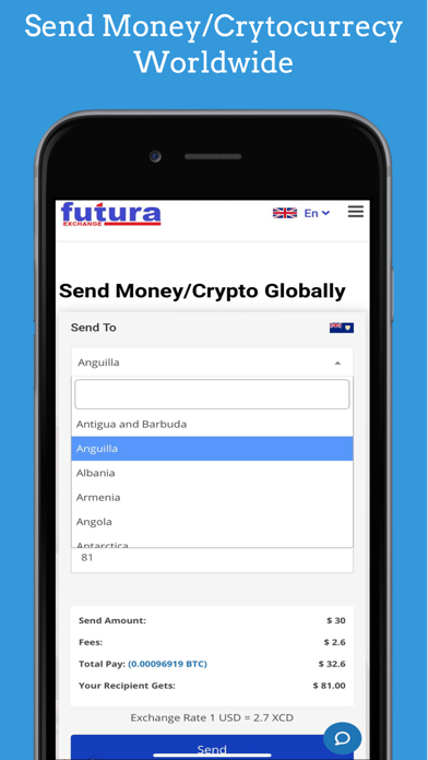Futura Exchange Screenshot