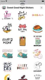 How to cancel & delete sweet good night stickers 1