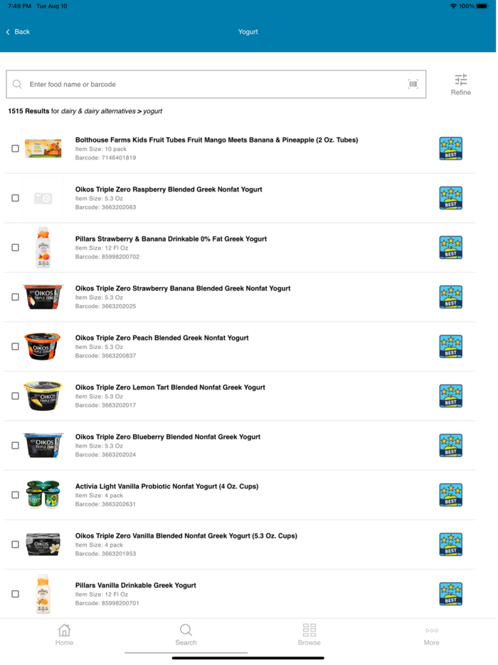 Guiding Stars Food Finder