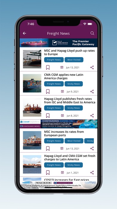 Container News Screenshot