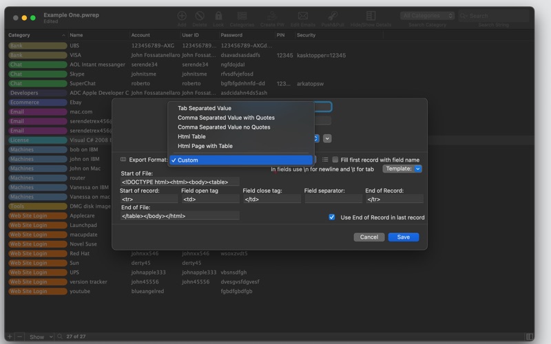 Password Repository 4 screenshot