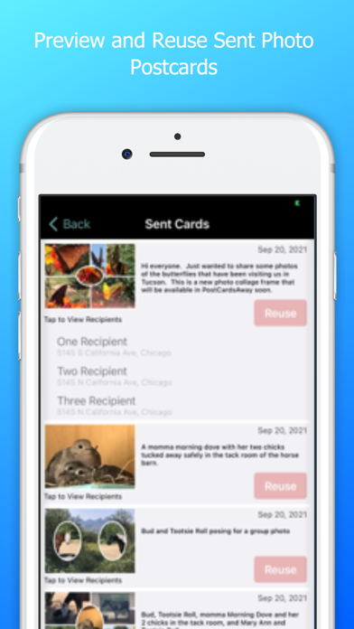 PostCardsAway Screenshot