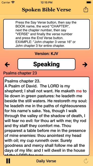 Spoken Verse Screenshot
