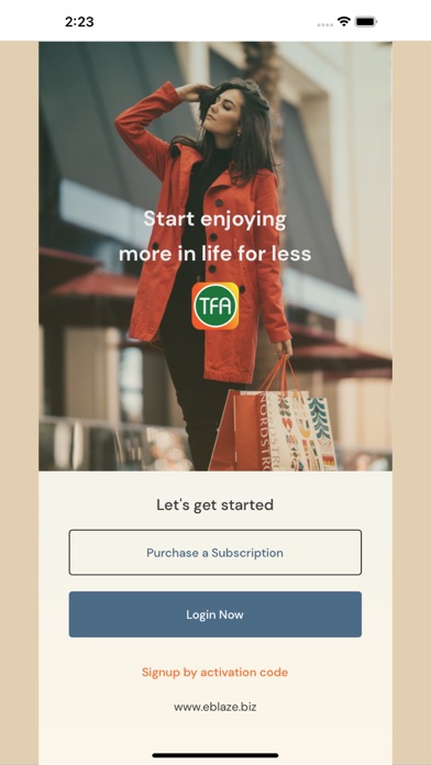 TFA App Screenshot
