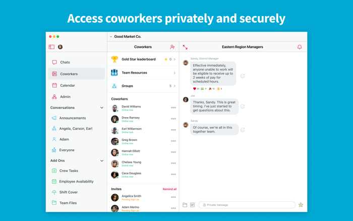 Crew Messaging and Scheduling