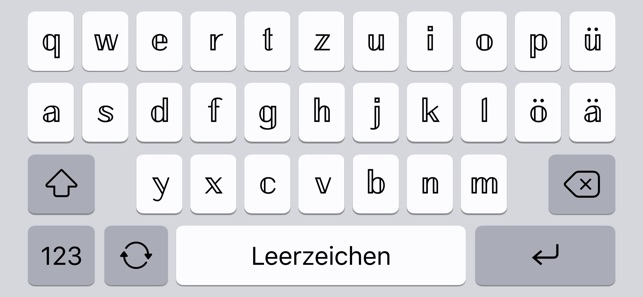 Schriftarten-Tastatur Schrift im App Store