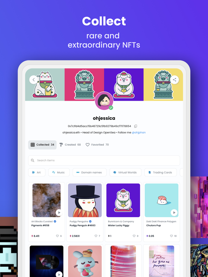 OpenSea NFT marketplace