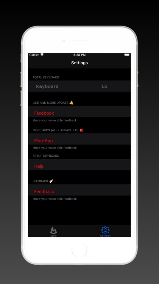 #2. New Keyboard Font Style (iOS) Av: Alex Appadurai