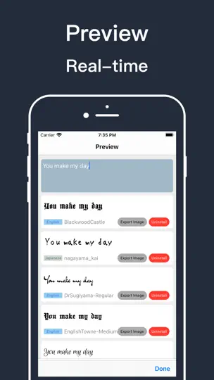 Fonts - Install Font iPhone Ekran Görüntüsü 2