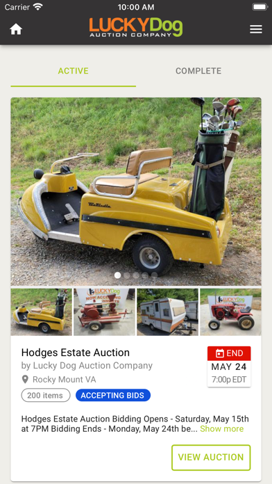 Lucky Dog Auction Screenshot