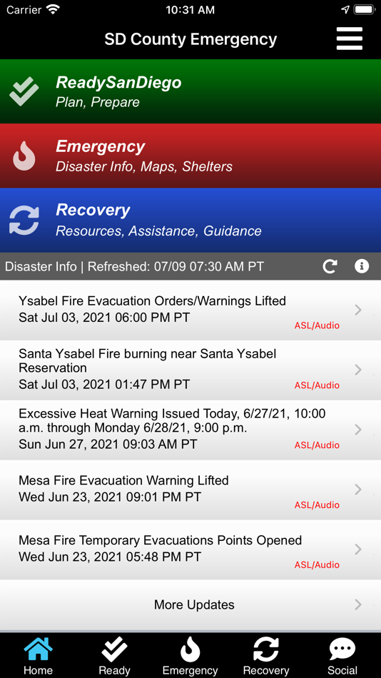 #1. SD Emergency (iOS) By: County of San Diego