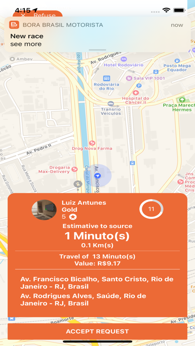 Bora Brasil Motorista Screenshot