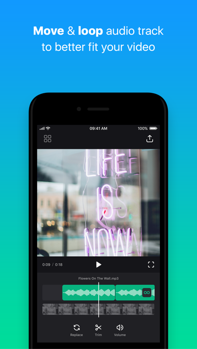 Add Music to Video — Clideo Screenshot