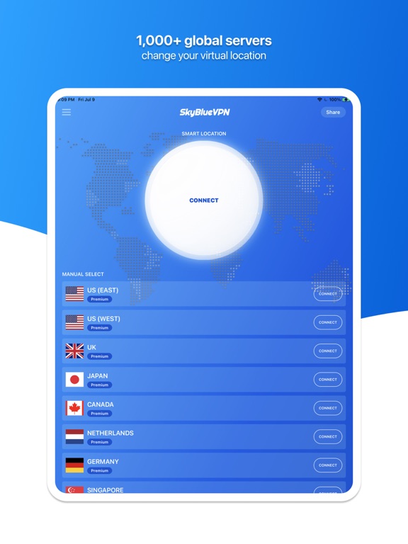 Screenshot #6 pour SkyBlueVPN: VPN Fast & Secure