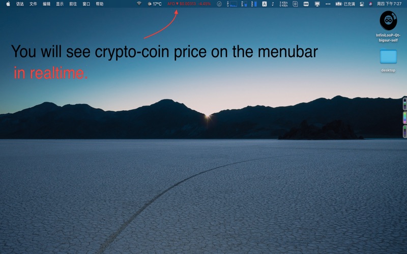 Screenshot #1 pour CoinPriceBar