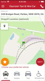 dazconn taxi and hire car iphone screenshot 1