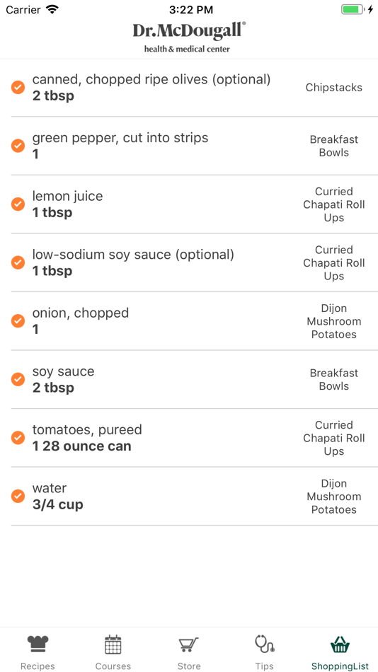 #6. Dr. McDougall Mobile Cookbook (iOS) 由: McDougall Media
