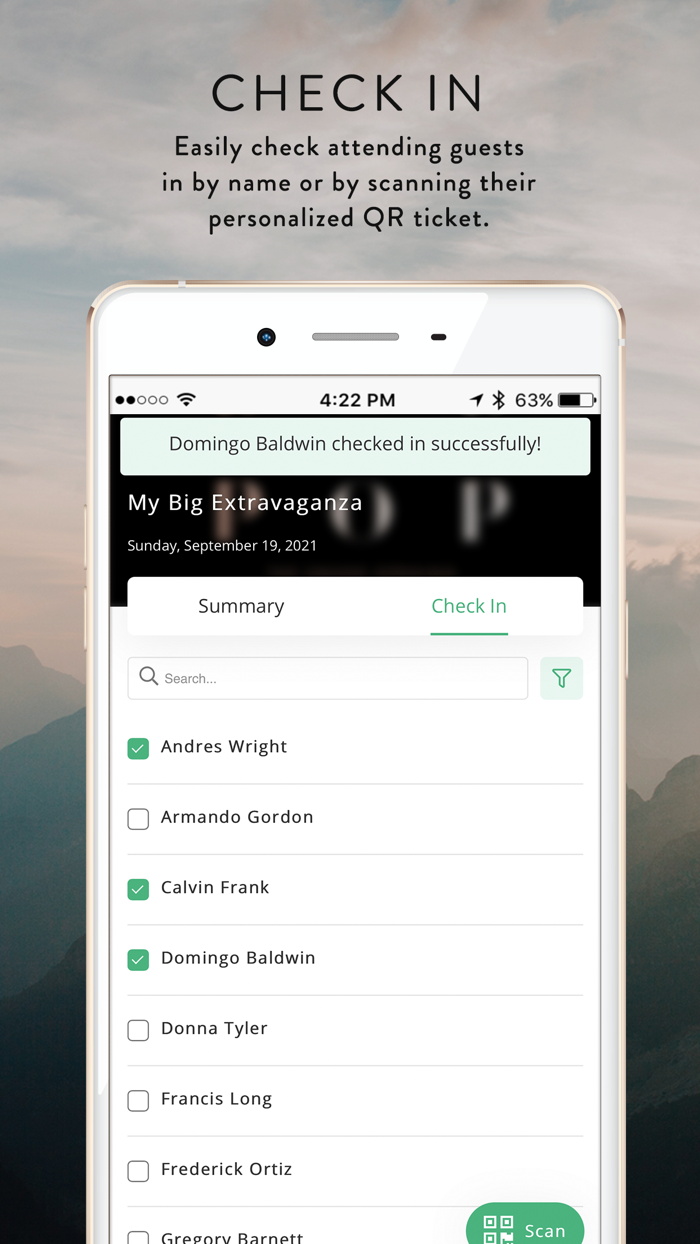 Greenvelope Check-In