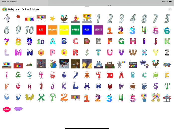 Baby Learn Online Stickers