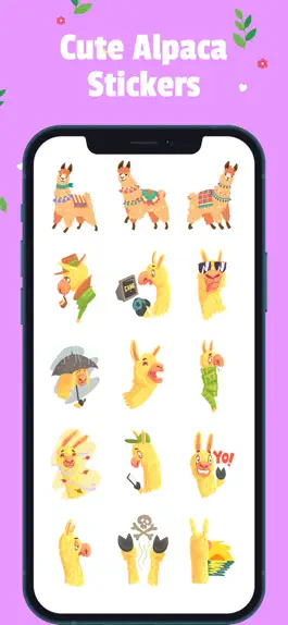 Game screenshot Cute Alpaca Stickers! apk