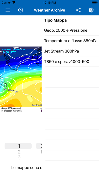 Weather Archive Screenshot