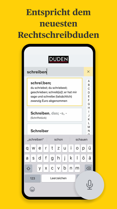 Duden Rechtschreibung 2020 Screenshot