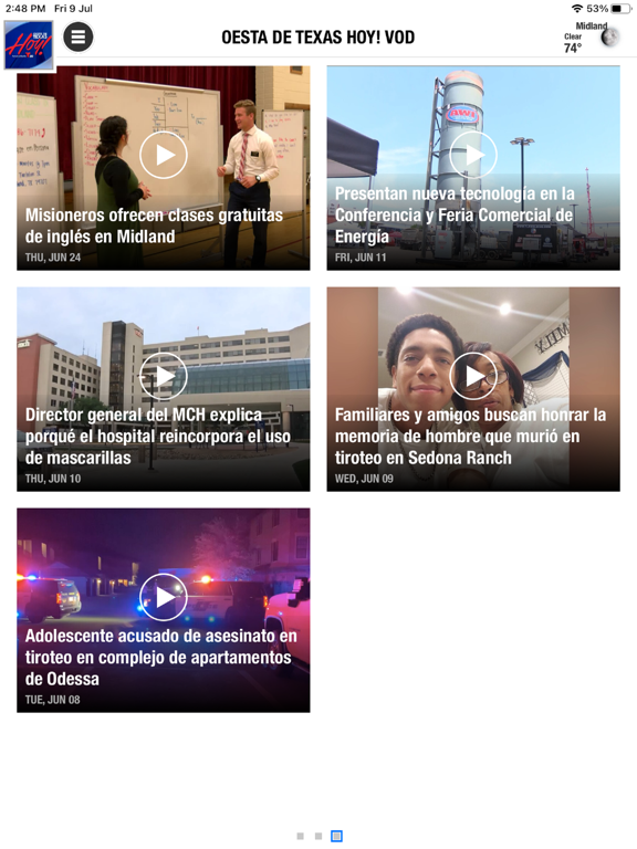 Oeste de Texas Hoy! iPad screenshot 1 - News app