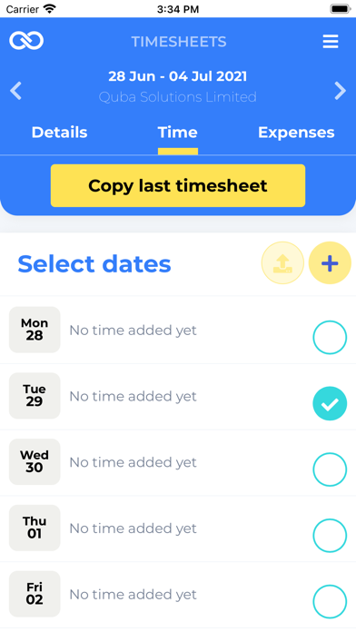 Bond Recruit E-Timesheets Screenshot