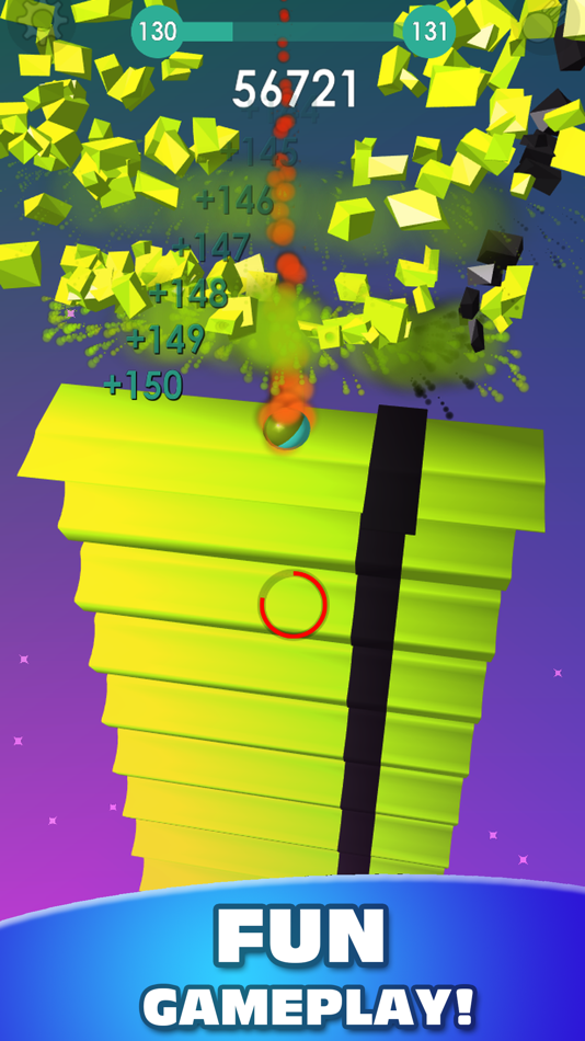 #4. Stack Ball 3D: Bricks breaker (iOS) Με: Peter Sokolov