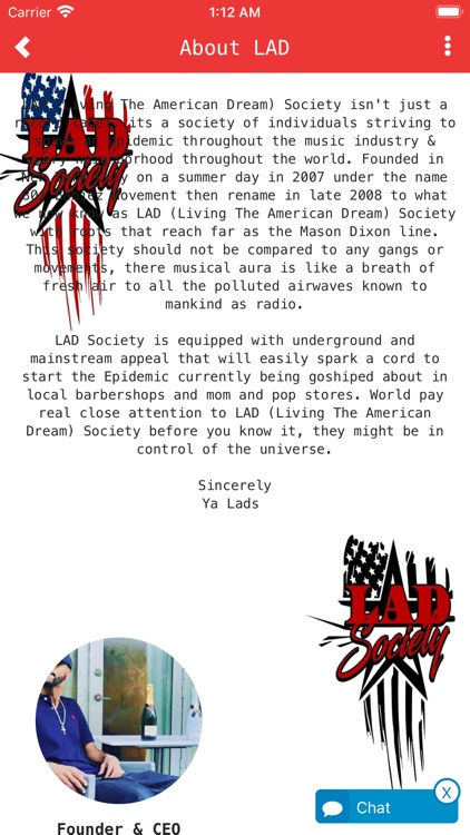 LAD SOCIETY MOBILE APP