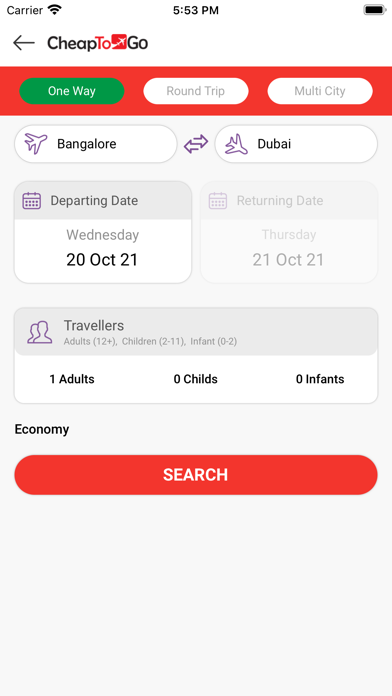 CheapToGo Screenshot