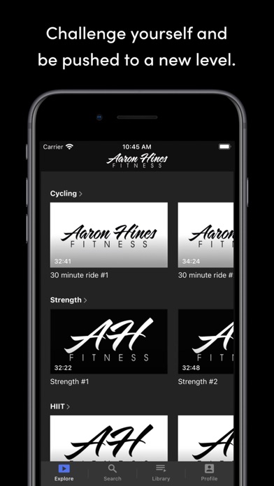 Aaron Hines Fitness Screenshot