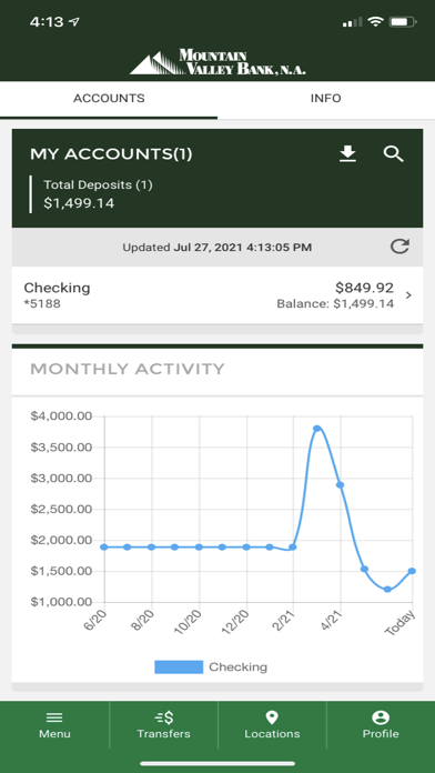 Mountain Valley Bank, N.A. Screenshot