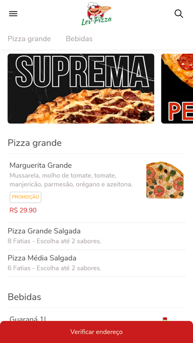 Lev Pizza Delivery Screenshot