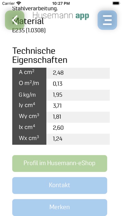 Husemann App Screenshot