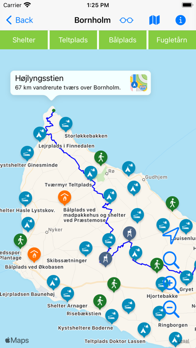 Vandreruter på Bornholm Screenshot