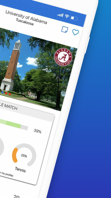 College Tennis App Screenshot