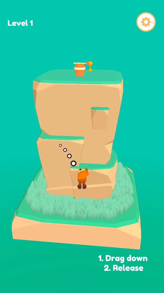 #1. Honey Cliff: A Climbing Puzzle (iOS) By: Sweet Apple Games