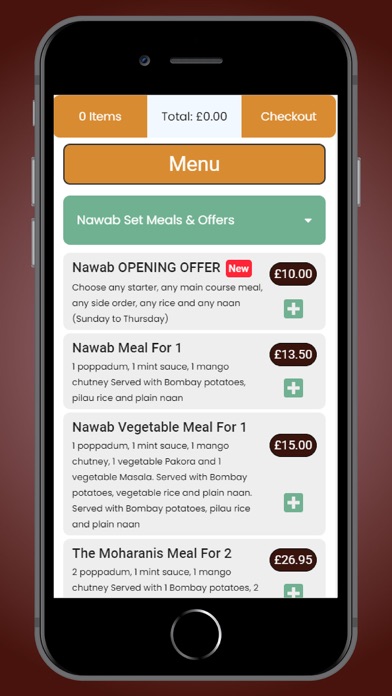 Nawab Indian Takeaway Screenshot