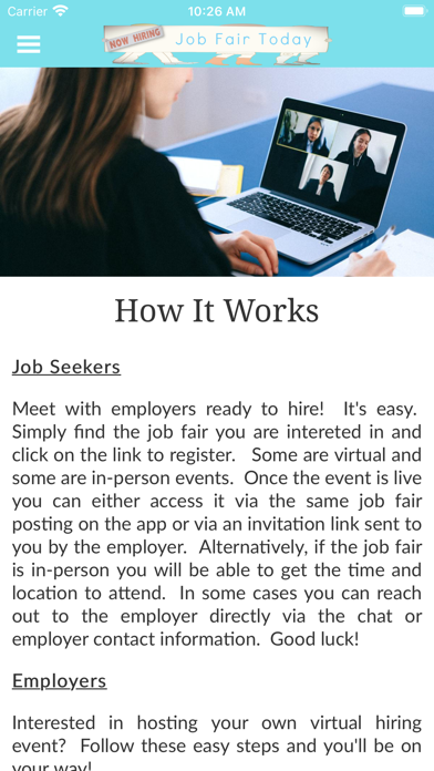 JobFairToday Screenshot