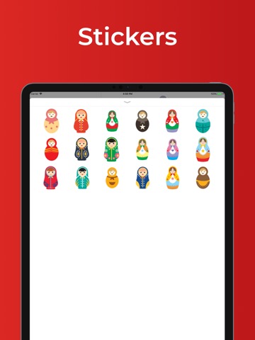 Russian dolls stickers emojiのおすすめ画像1