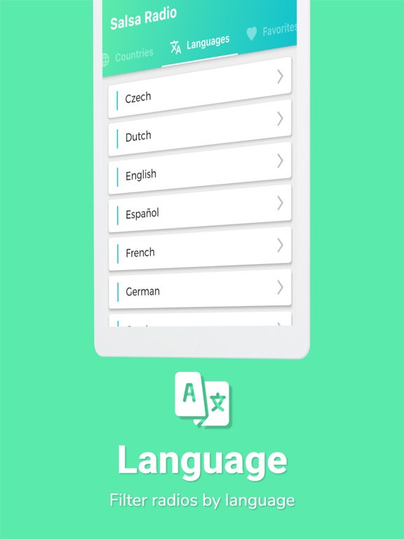 Salsa Radio - Salsa Music iPad screenshot 4 - Music app