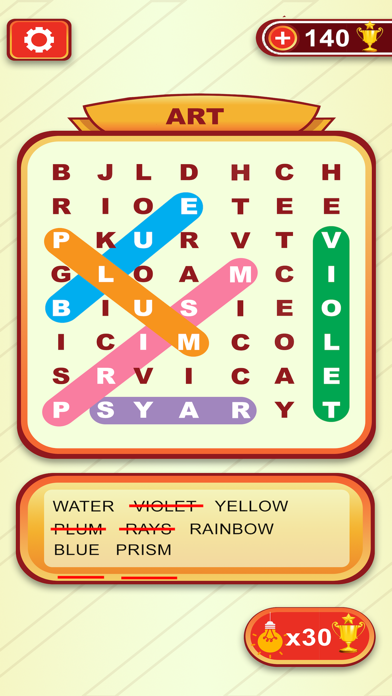 Screenshot #1 pour Wordy - Find Hidden Words