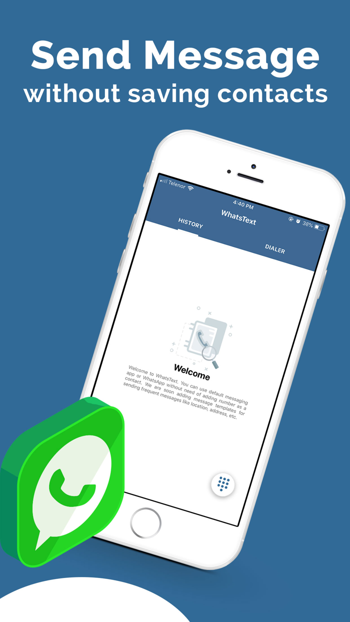 WhatsText Send Direct Message